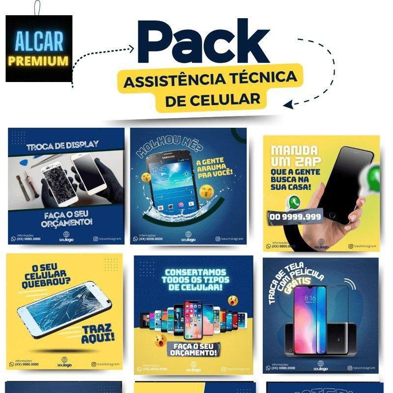 📱 Pack Assistência Técnica de Celular (Canva)