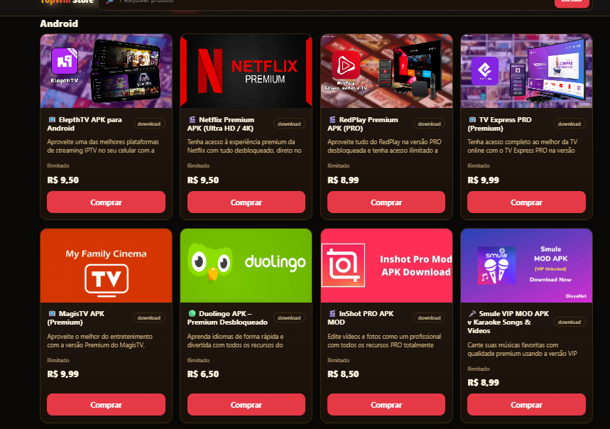 💸 Monte Sua Loja Digital e Lucre no Automático com Apps Premium!